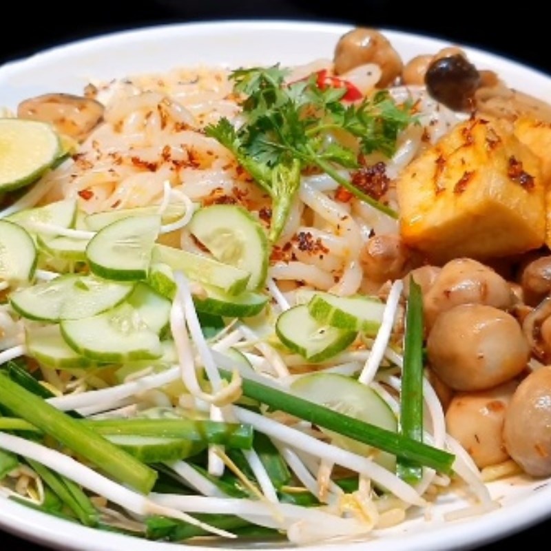 Bước 5 Thành phẩm Bánh canh sa tế chay