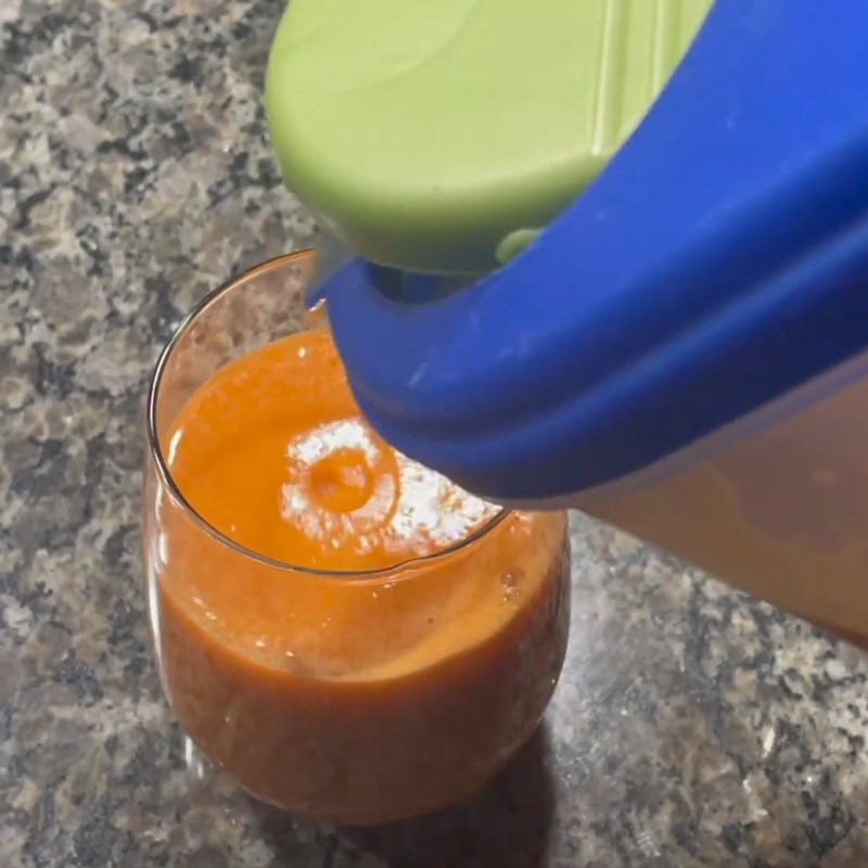 Bước 3 Thành phẩm Nước ép đu đủ cà rốt cần tây