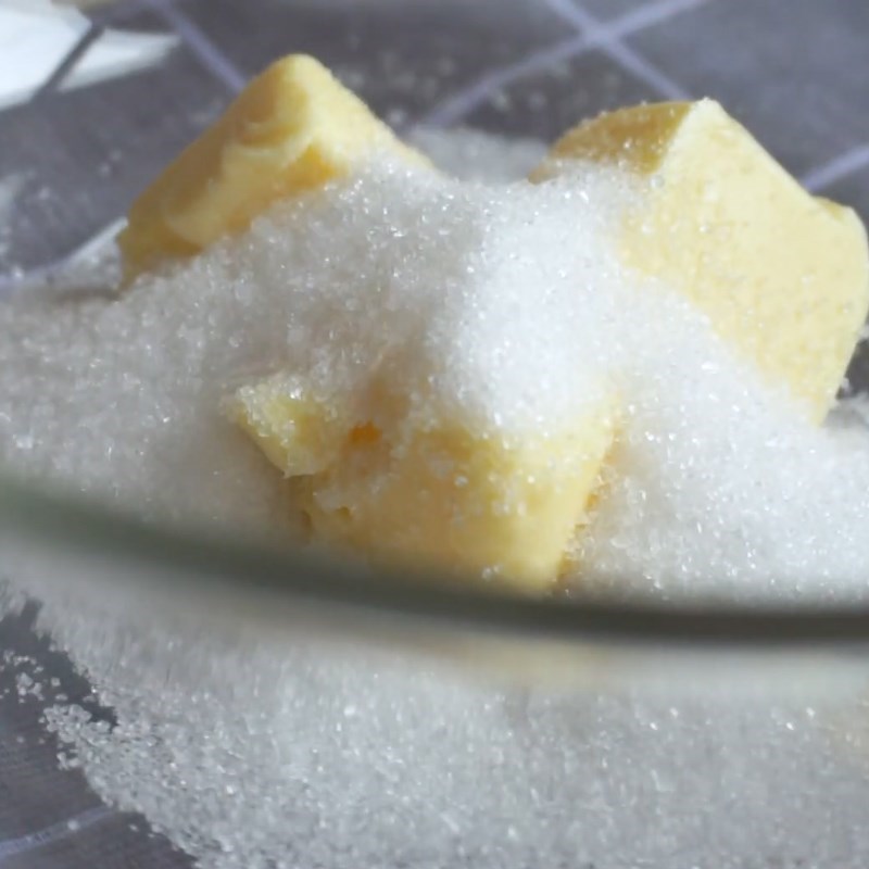 Bước 1 Trộn bột làm lớp vỏ phủ giòn Bánh su kem trà xanh nhân trà xanh