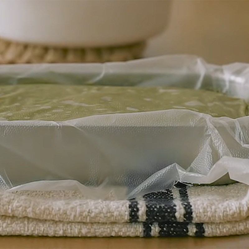 Bước 5 Trộn hỗn hợp nhân kem trà xanh Bánh su kem trà xanh nhân trà xanh