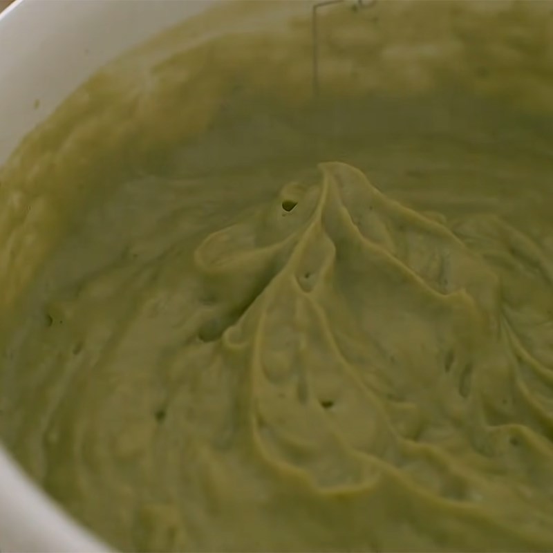 Bước 5 Trộn hỗn hợp nhân kem trà xanh Bánh su kem trà xanh nhân trà xanh