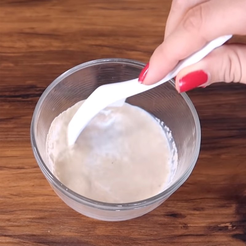 Bước 1 Trộn và bột làm bánh Bánh donut mini