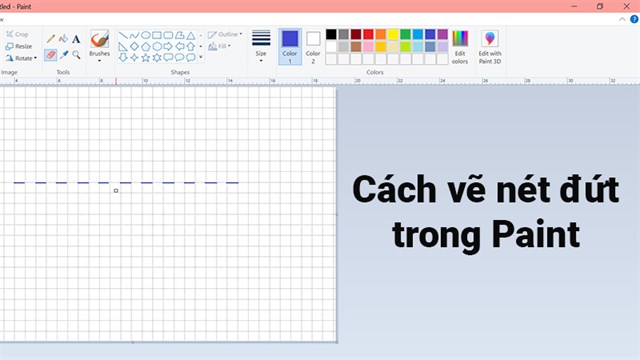 Cách vẽ đường nét đứt tay trong Photoshop?
