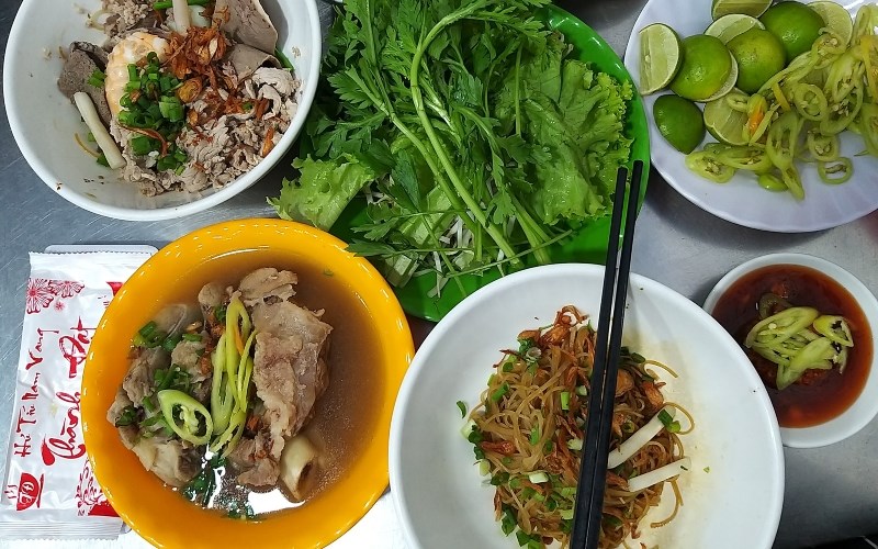 Món ăn tại quán Hủ tiếu Nam Vang Thành Đạt 