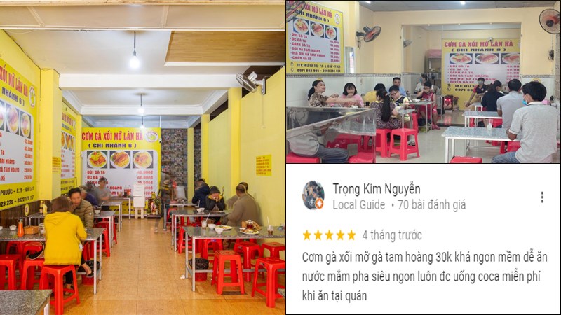 Quán Cơm gà xối mỡ Lâm Hà