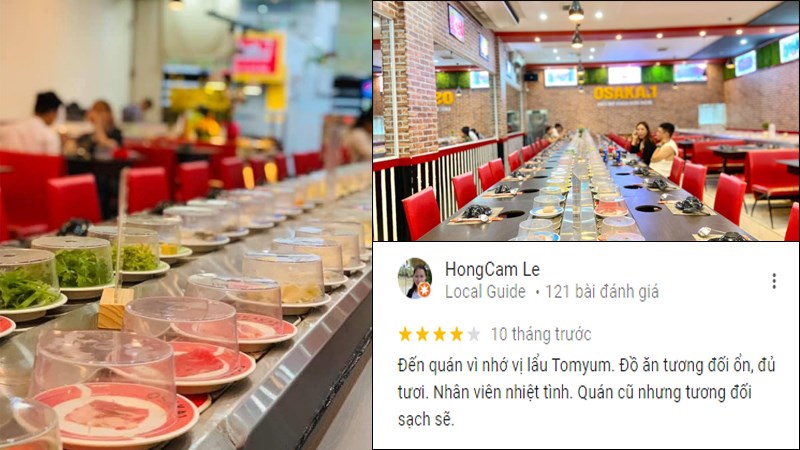 Nhà hàng Lẩu băng chuyền Osaka