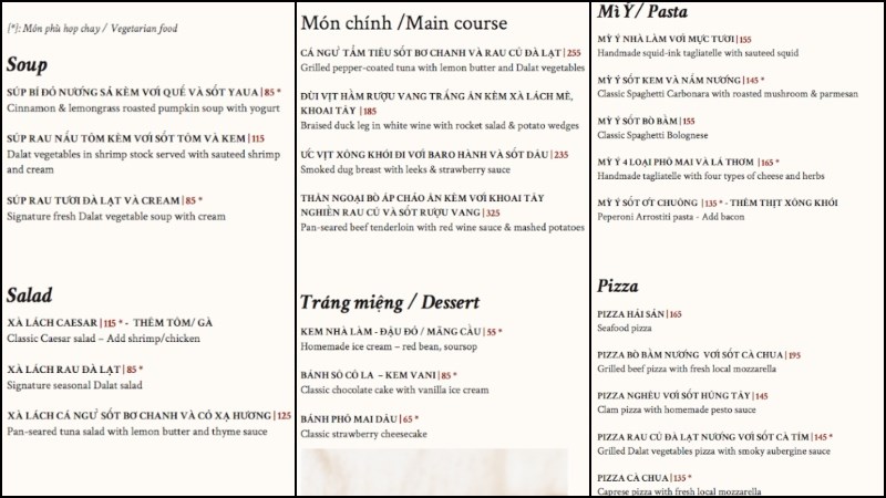 Nhà hàng Chef's Dalat 