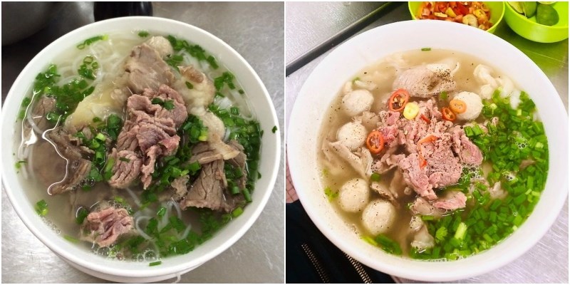 Món ăn tại Quán Phở Cao Vân 