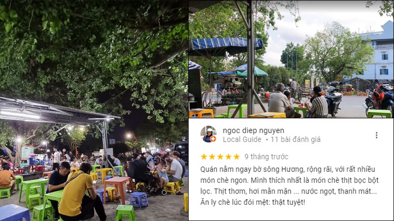 Quán trà đầy đủ món Huế