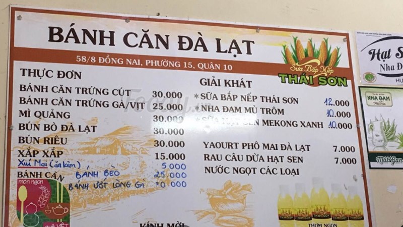 Quán Bánh Căn Đà Lạt