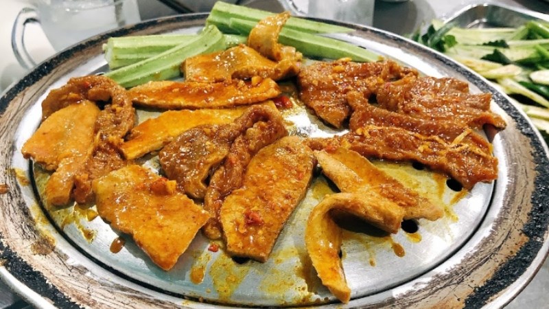 Vú dê nướng