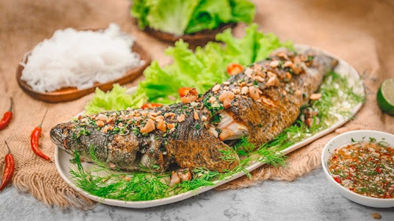 Cá lóc nướng trui - Tiền Giang