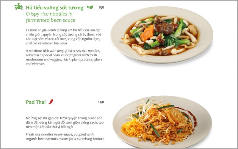 Thực đơn tại Nhà hàng Hum Vegetarian 