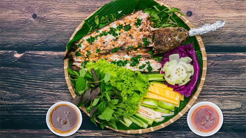 Cá lóc nướng trui