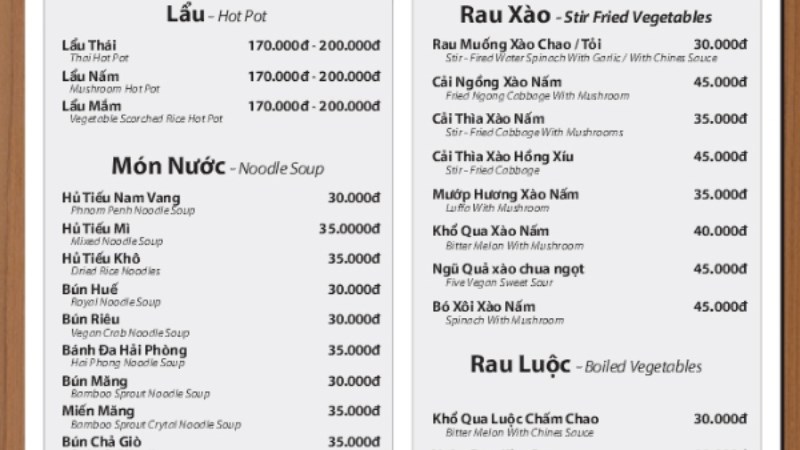 Nhà hàng chay Đóa Sen Vàng 