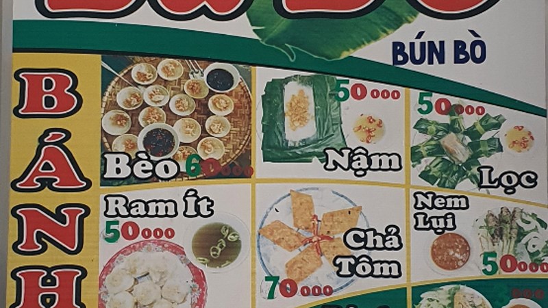 Quán bánh Bèo Nậm Lọc Bà Đỏ