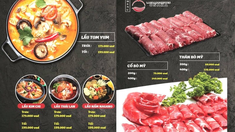 Nhà hàng Lẩu băng chuyền Osaka