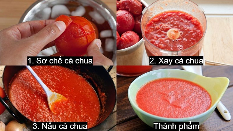 Bảo quản cà chua bằng cách làm sốt cà/ tương cà