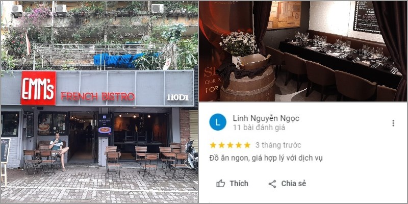 Nhà hàng Emm's Cafe Bistro