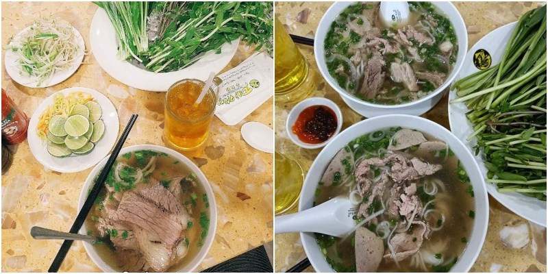 Món ăn tại Quán Phở Hùng 
