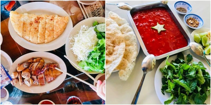 Món ăn tại Quán Vịt Đồng Hai Phương