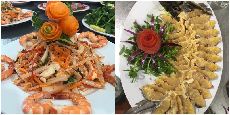 Món ăn tại Quán Năm Lửa 2 