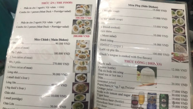 Quán Cháo vịt Thanh Đa cội Nhà Lá