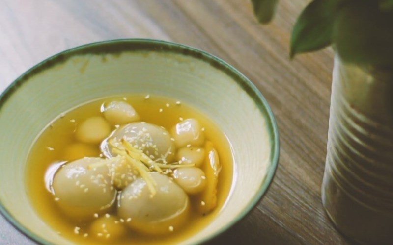 Bánh trôi nước nhân đậu đỏ 