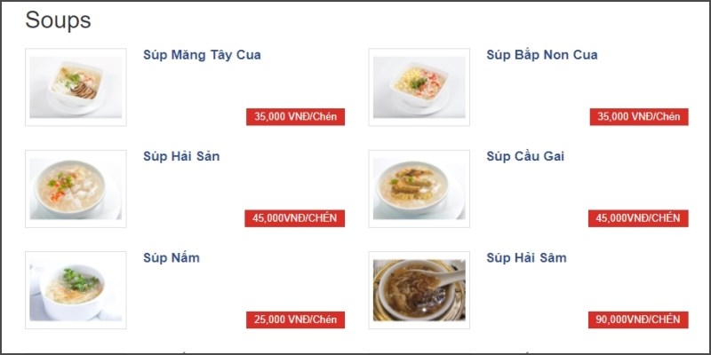 menu Nhà hàng Nha Trang Seafood 2