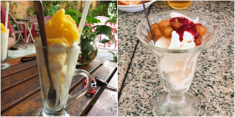 Kem tươi tại Quán Kem Flan Mộng Cầm 