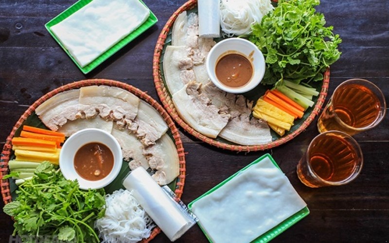 Bánh tráng cuốn thịt heo - Đà Nẵng