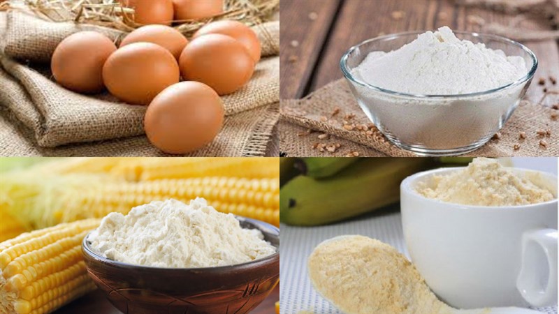 Nguyên liệu món ăn bánh chuối thượng hải
