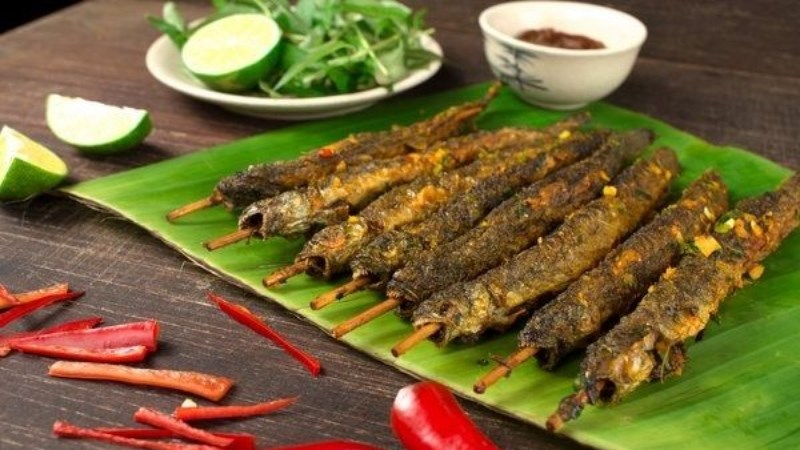 Cá kèo nướng muối ớt