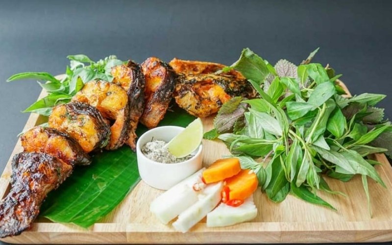 Cá lăng nướng