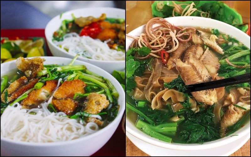 Bún, bánh đa cá rô đồng