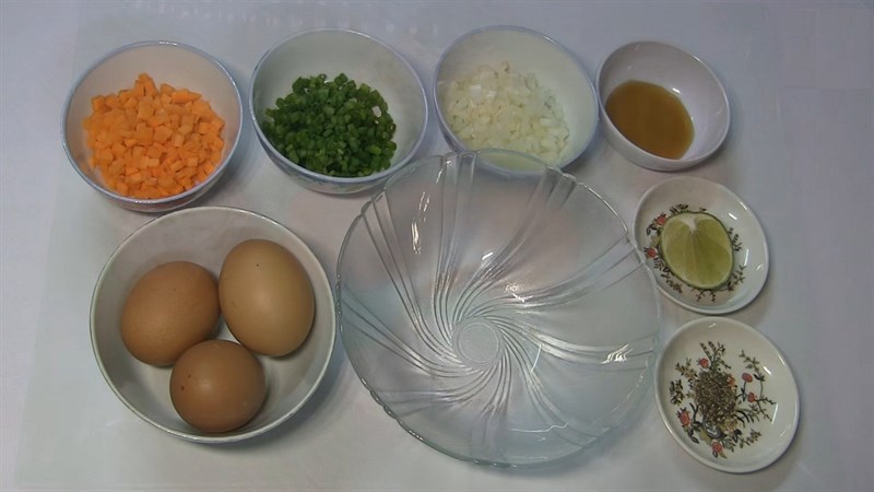 Nguyên liệu món ăn 3 cách làm trứng cuộn trái tim