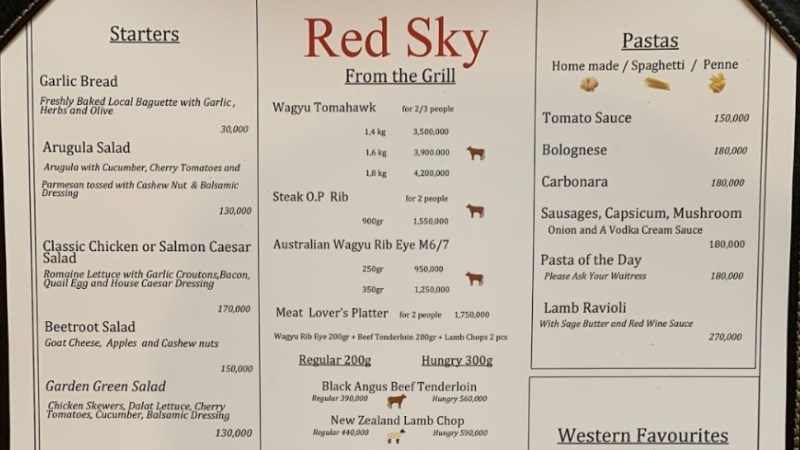 Nhà hàng Red Sky Bar & Restaurant