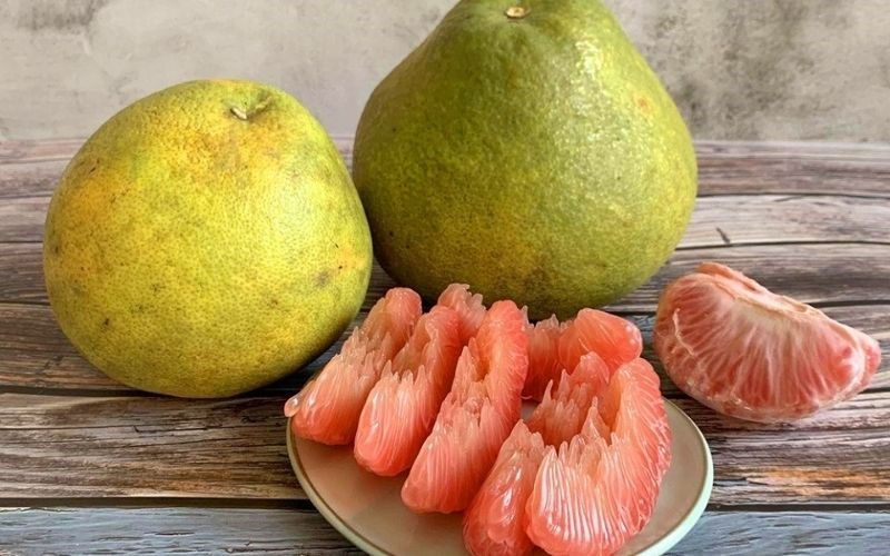 Bưởi da xanh - Bưởi ruột hồng Bến Tre