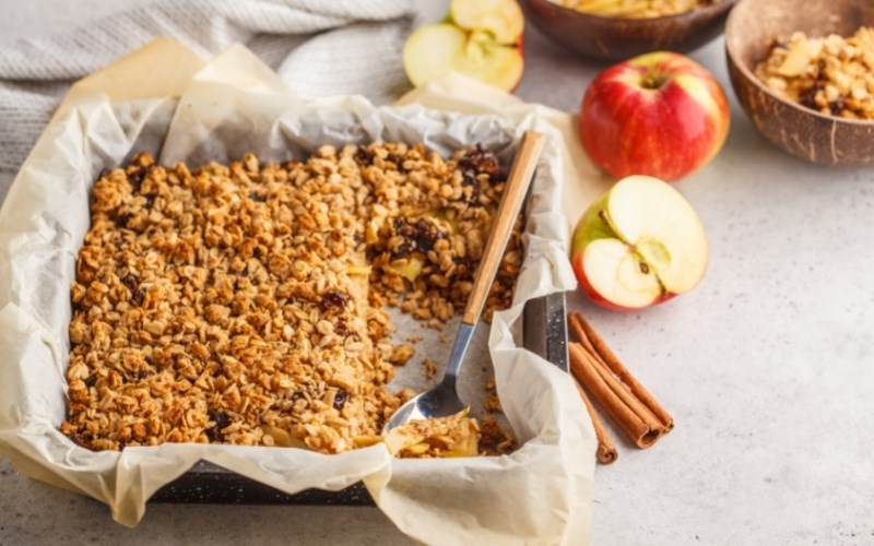 Bánh Apple crumble 