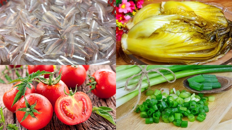 Nguyên liệu đồ ăn canh chua cá mai