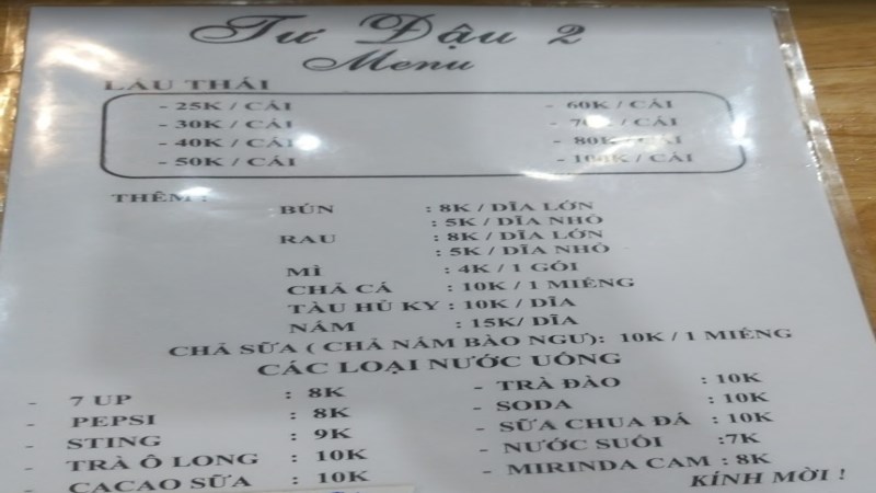 Quán Lẩu Thái Chay Tư Đậu 2 