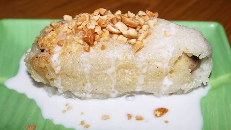Chuối nếp nướng