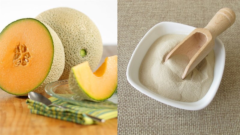 Nguyên liệu món ăn thạch dưa lưới