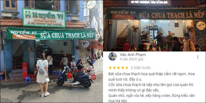 Quán sữa chua thạch lá nếp