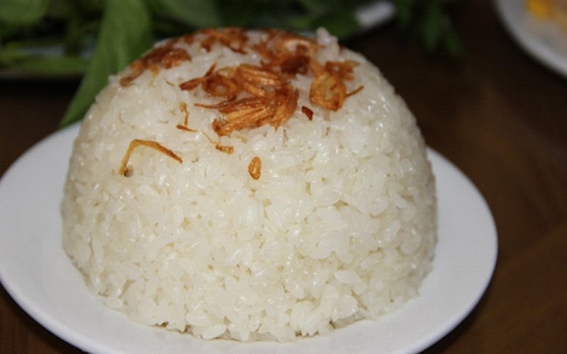 Xôi nếp gà gáy