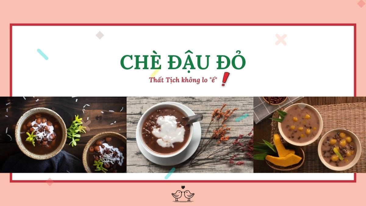 chè đậu đỏ cho ngày Thất Tịch