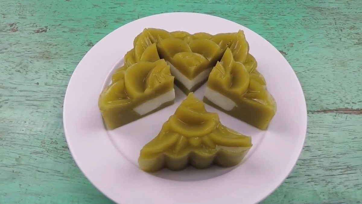 Bánh Trung Thu rau câu bơ nhân bánh flan