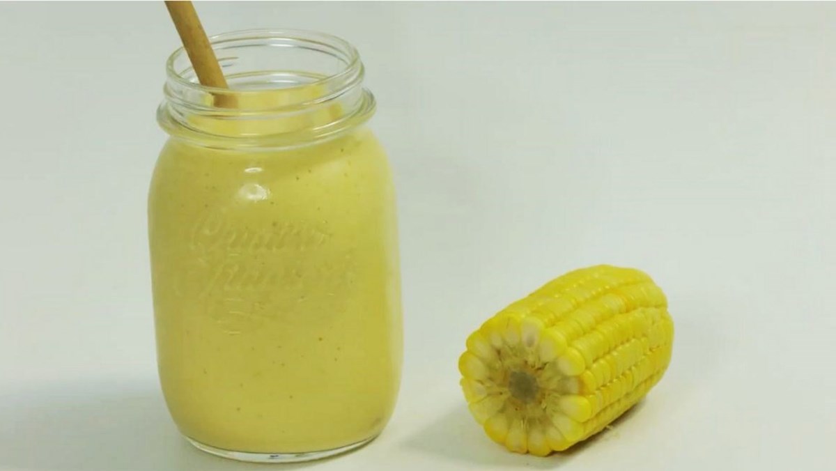 Sinh tố bắp với xoài