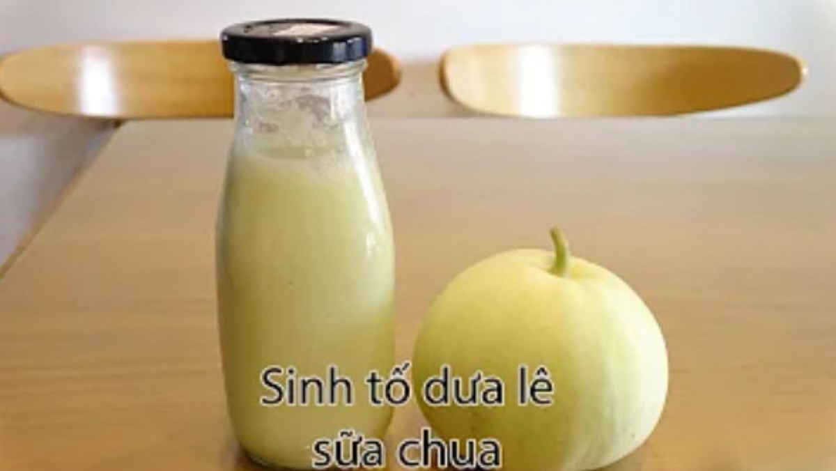 Sinh tố dưa lê sữa chua