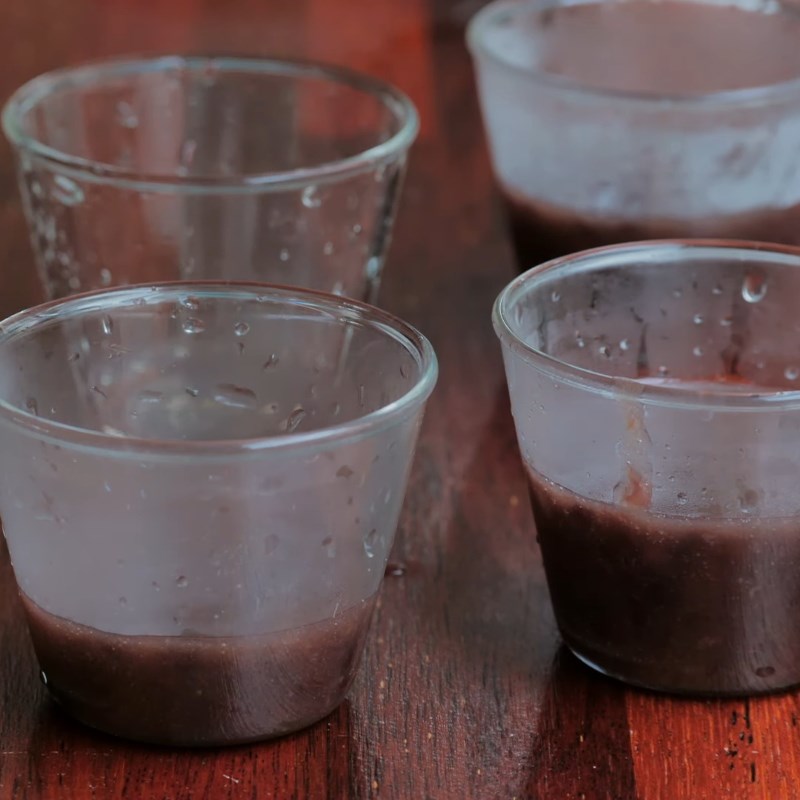 Bước 3 Đổ khuôn và làm đông pudding Pudding đậu đỏ